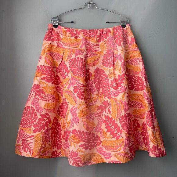 Mirror Image Womens Size Large Tropical Floral Skirt Swing Full Vacation Resort - Picture 4 of 10